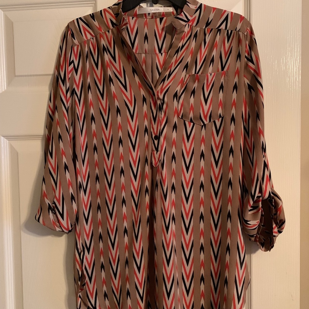 Chevron tunic